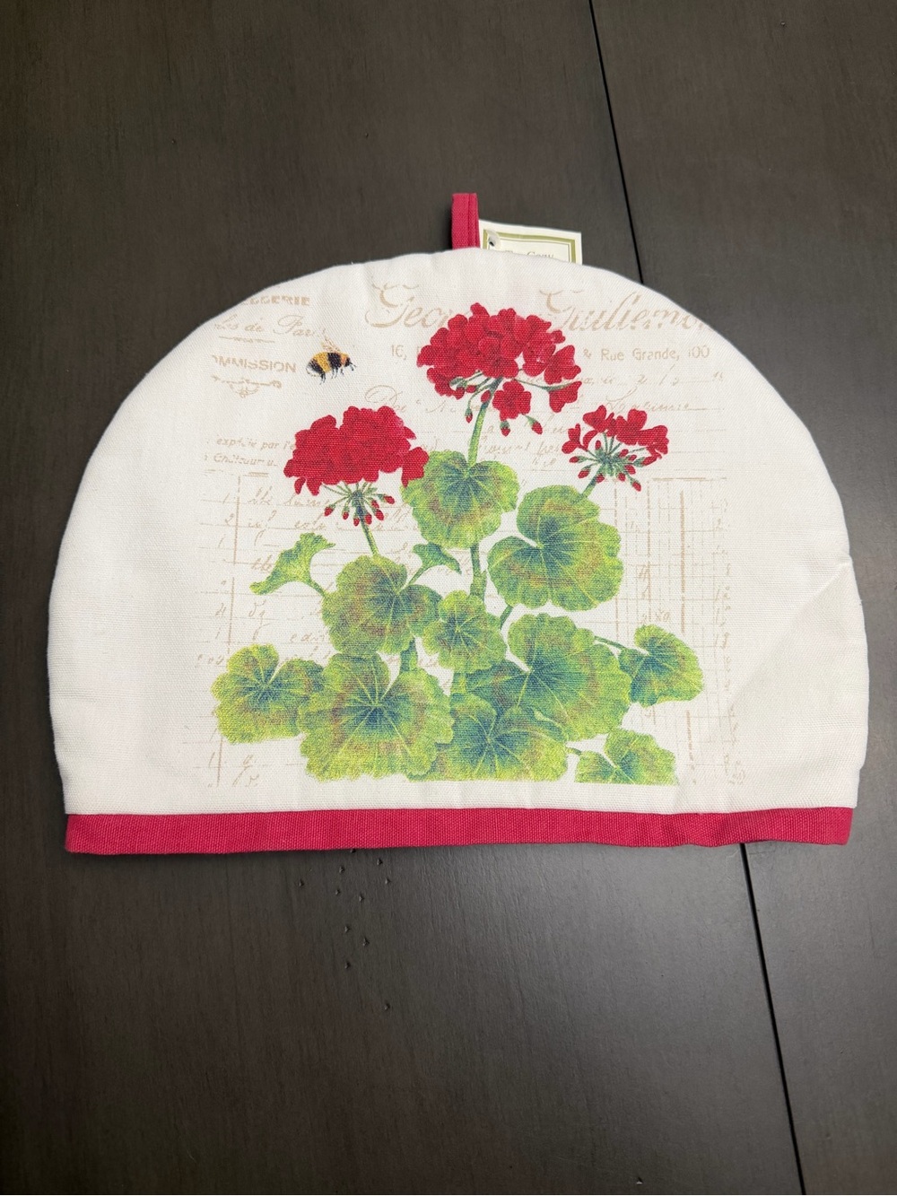 Alices Cottage Insulated Tea Cozy (Geranium Red) - Picture 6 of 8
